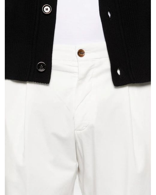 Briglia 1949 Black Pleated Trousers for men