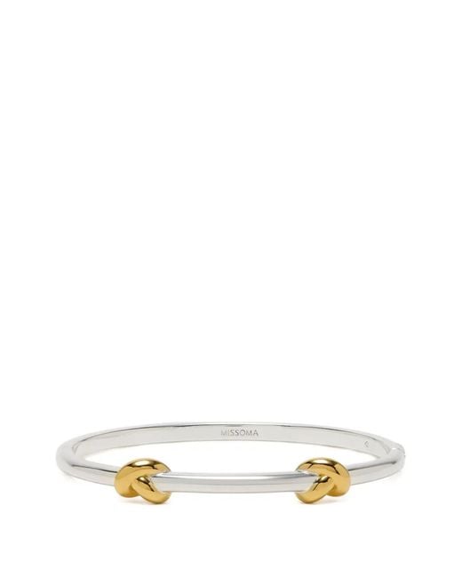 Missoma White X Lucy Williams Knot Bracelet