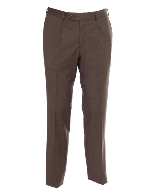 Luigi Bianchi Brown Single-Breasted Suit for men