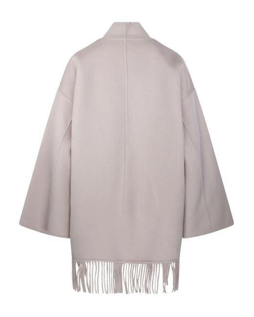 The Dynamis Studio Gray Fring-Edges Patch-Pocket Coat