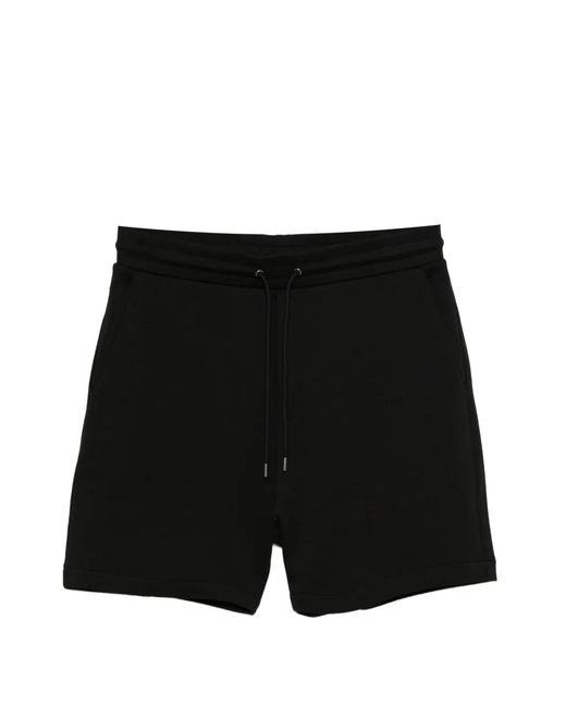 Michael Kors Black Drawstring Logo-Patch Shorts for men
