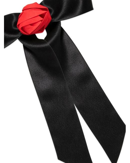 Jennifer Behr Black Rosette Hair Clip