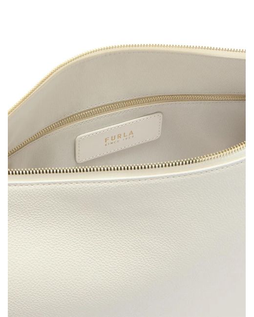 Furla White Large Debby Shoulder Bag