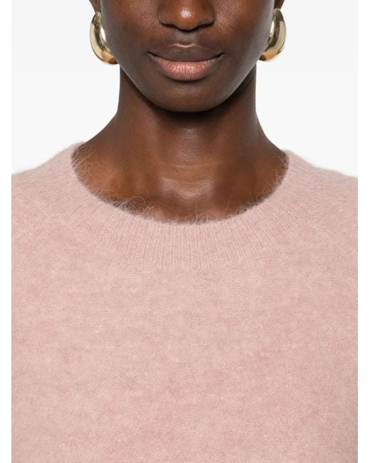 Vince Red Crew-Neck Sweater