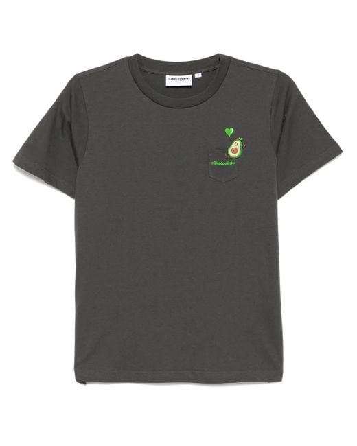 Chocoolate Black Logo-Embroidered T-Shirt