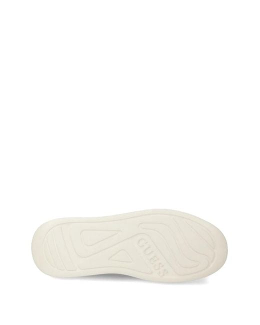 Baskets En Daim À Logo Embossé Guess en coloris Black