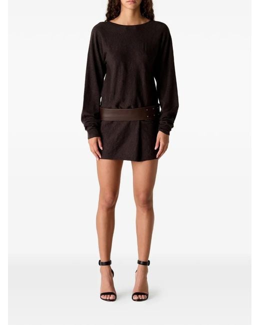 Christopher Esber Black Magyar Backless Mini Dress