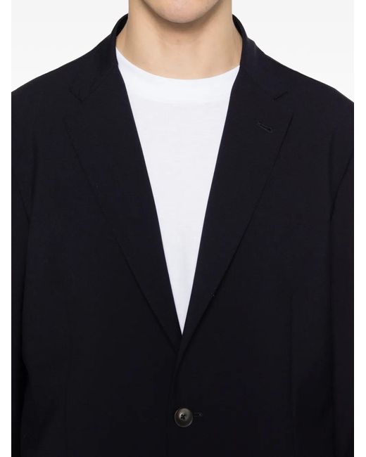 Herno Black Single-Breasted Blazer for men