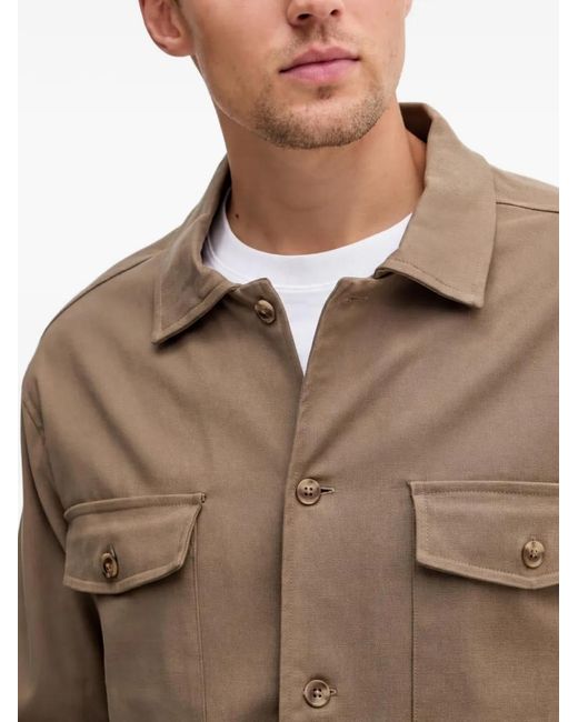 Guess Natural Patch-Pocket Shirt for men