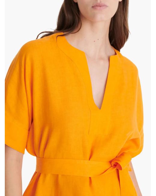 Eres Orange Robe Bibi À Coupe Mi-Longue