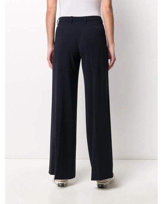 Alberto Biani Blue High-Rise Wide-Leg Trousers