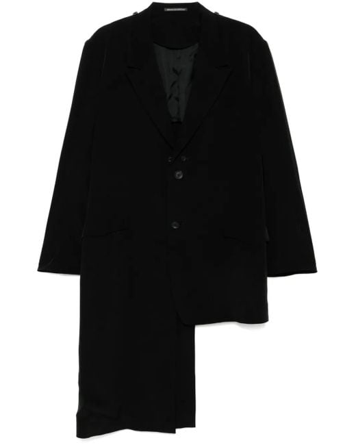 Yohji Yamamoto Black Tuxedo Attachable-Collar Jacket for men