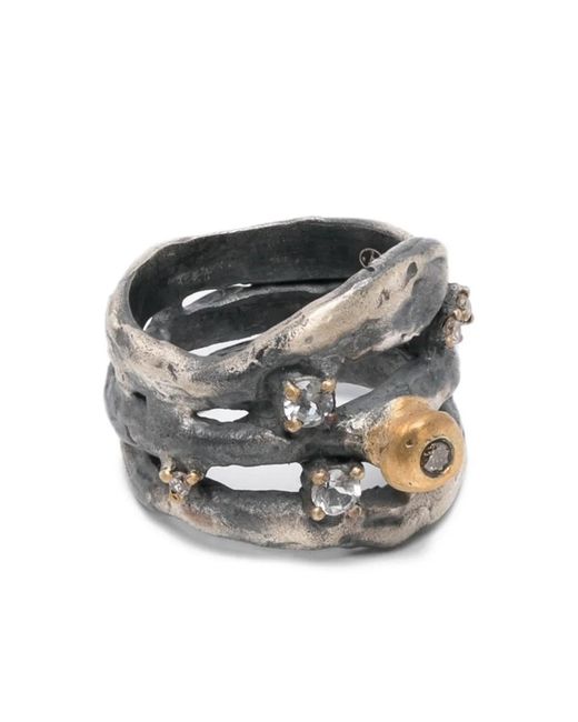 KUNDO Gray K65Ragna Ring Mit Diamanten