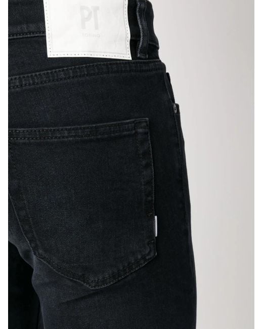 PT Torino Blue Low-Rise Skinny Jeans for men