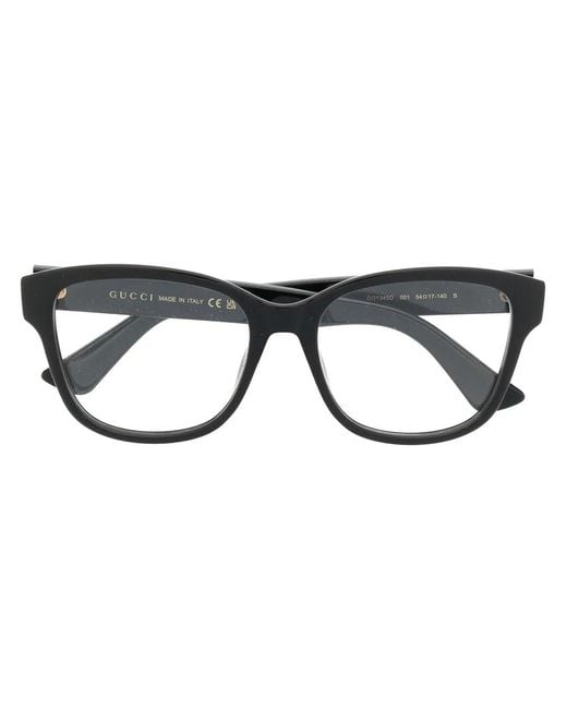 Gucci Black Square-Frame Optical Glasses