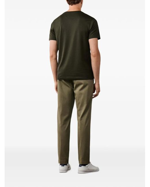 Hackett Green Crew-Neck T-Shirt for men