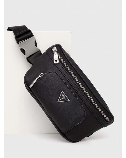 Marsupio Con Zip di Guess in Black da Uomo