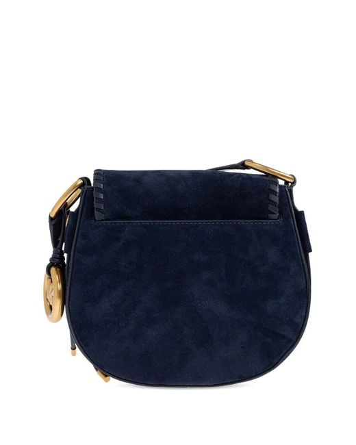MICHAEL Michael Kors Blue Medium Josie Logo-Lettering Shoulder Bag