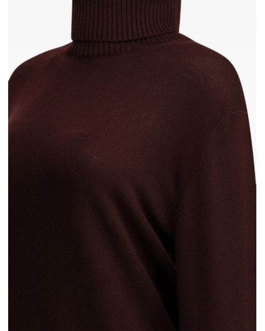 Semler Brown Roll-Neck Cashmere Sweater