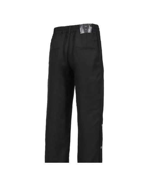 Song For The Mute Black Drawstring Track Pants for men