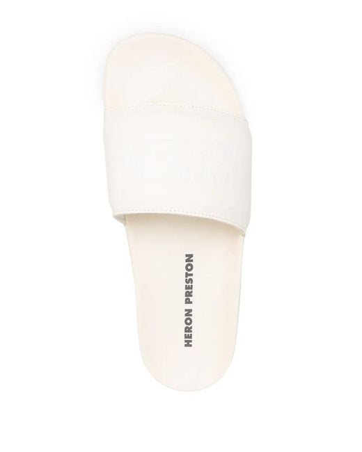 Heron Preston Multicolor Tonal Logo Debossed Slides for men