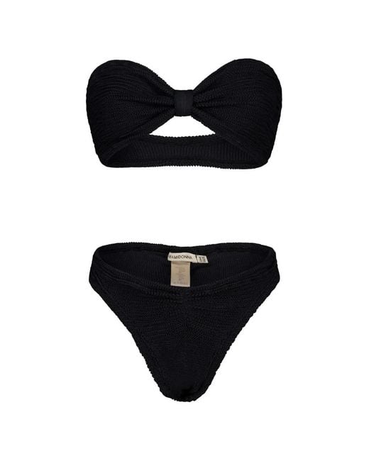 Paramidonna Black Lucy Knot Textured Bikini