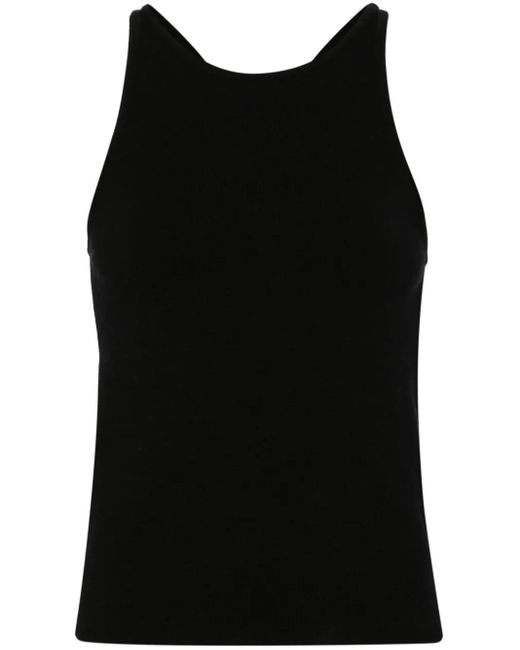 Max Mara Black Sleeveless Knitted Top