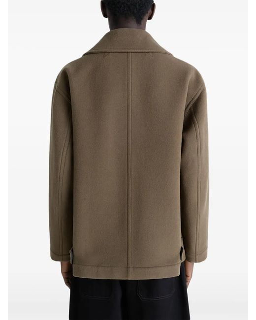 Lemaire Green Double-Breasted Jacket for men