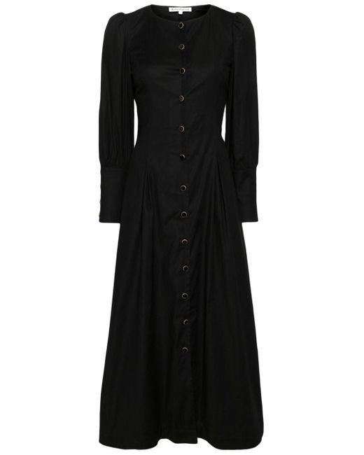 Robe mi-longue Halia Reformation en coloris Black
