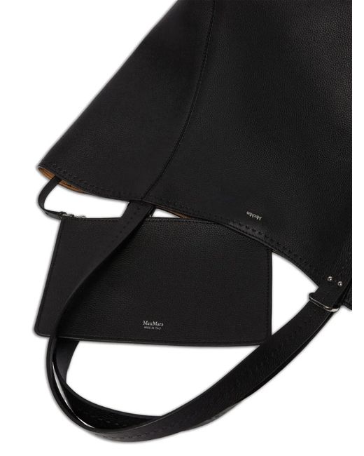 Max Mara Black Archetipo Logo Tote Bag