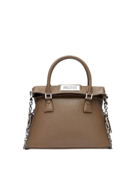 Maison Margiela 5Ac Mini-Schoudertas Met Kettingdetail in het Metallic voor heren