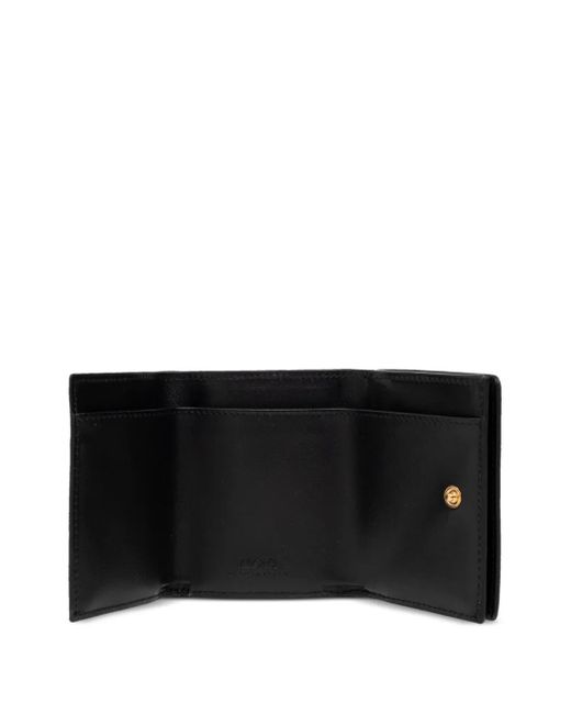 Versace Black Medusa Biggie Tri-Fold Wallet for men