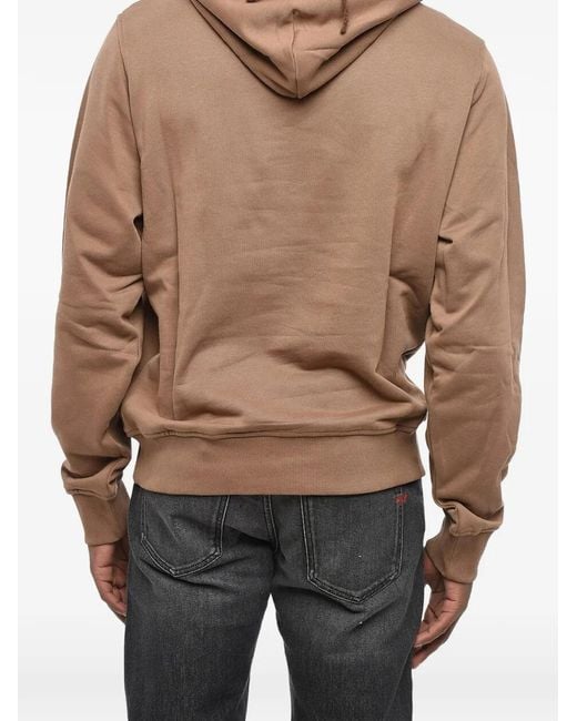 DIESEL Black Ginn Logo-Printed Drawstring Hoodie for men