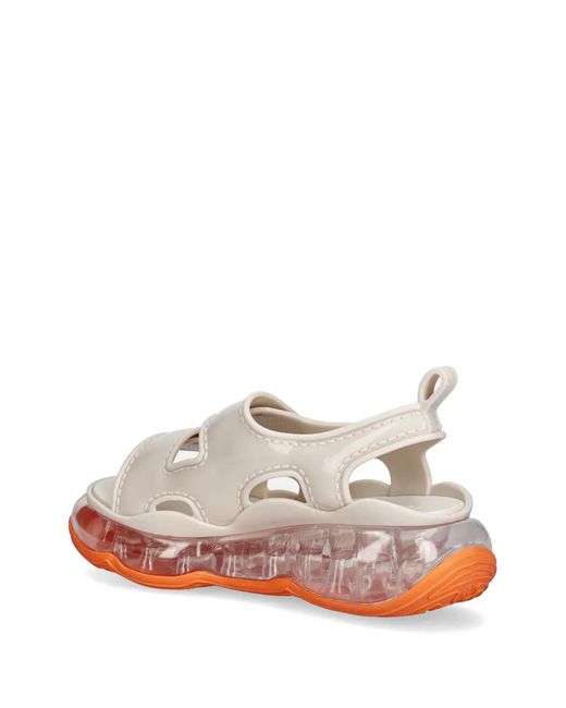 Melissa White Touch-Strap Chunky Sandals