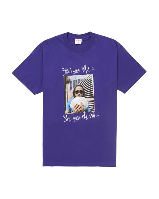 Supreme Purple Max B Graphic T-Shirt for men