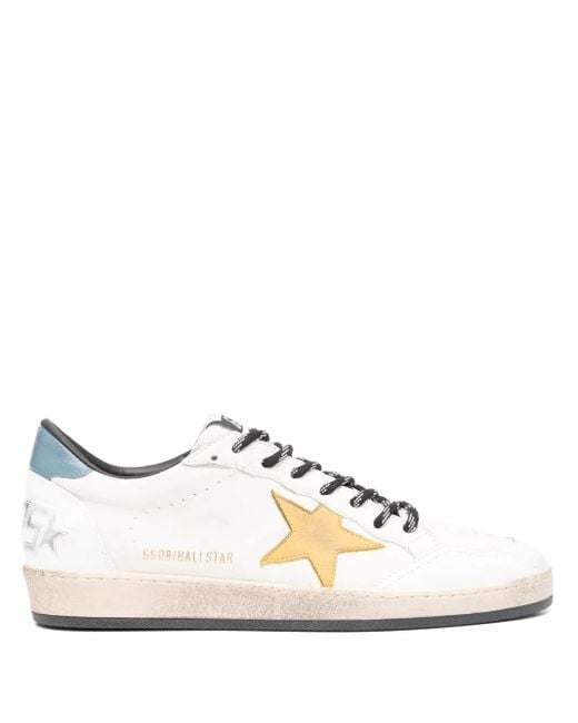 Golden Goose Deluxe Brand White Ballstar Sneakers for men