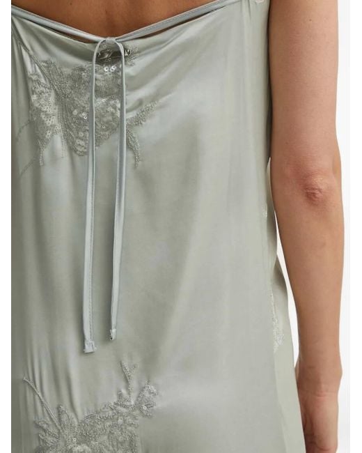Sandro Ferrone White Kleid Mit Pailletten
