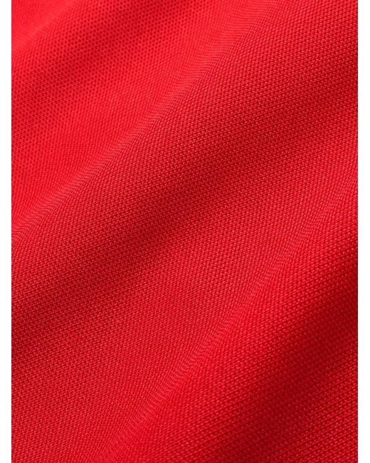 Sporty & Rich Red Stripe-Detail Track Pants