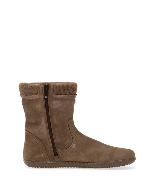 Groundies Brown Iceland Ribbed-Knit Boots