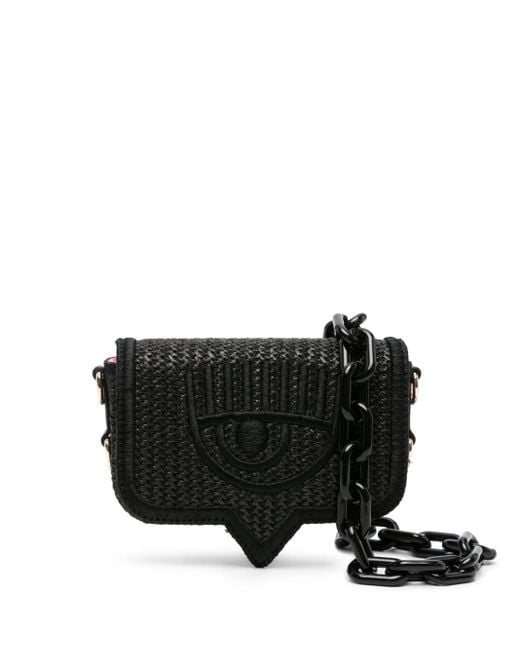 Petit sac à bandoulière à motif Eyelike Chiara Ferragni en coloris Black