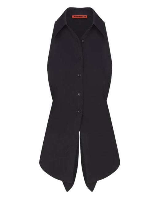 Simon Miller Black Haut Loch À Boutonnière