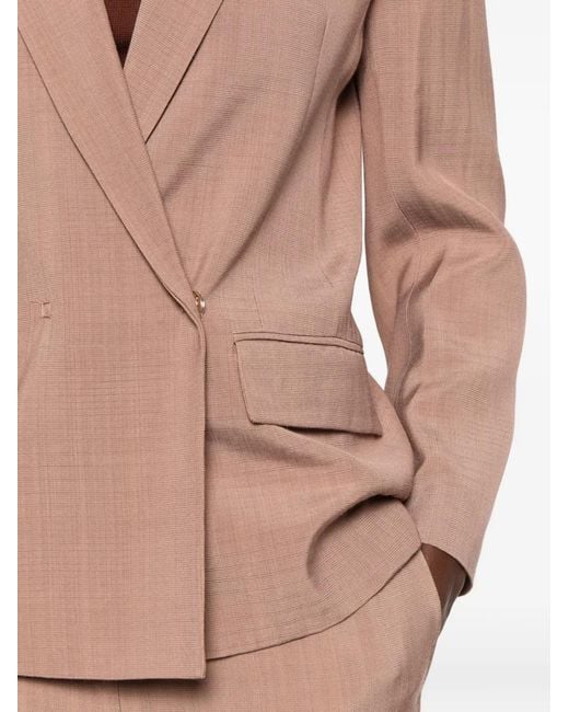 Carla G Pink Peak-Lapel Blazer