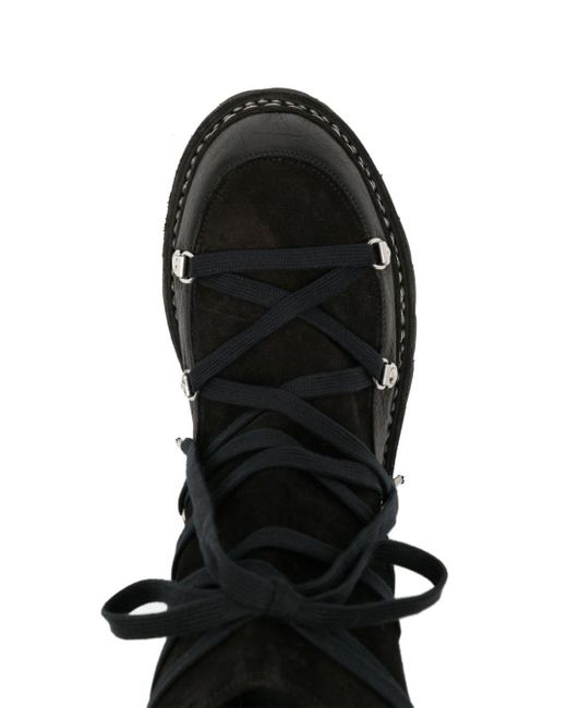 Guidi Black Lace-up Ankle Boots for men