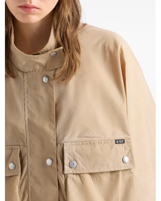 Chaqueta Con Efecto Lavado Prada de color Natural