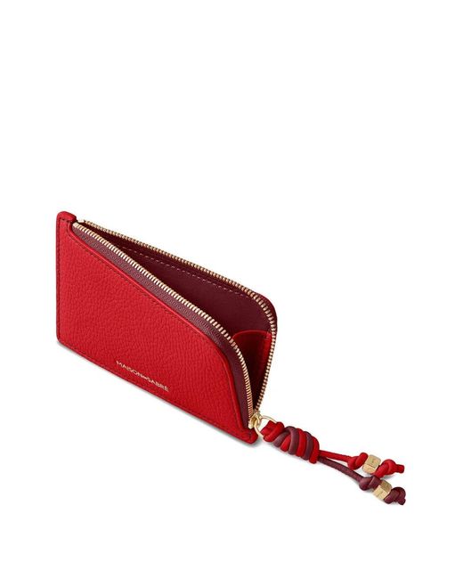 Maison De Sabre Red Zipped Card Holder