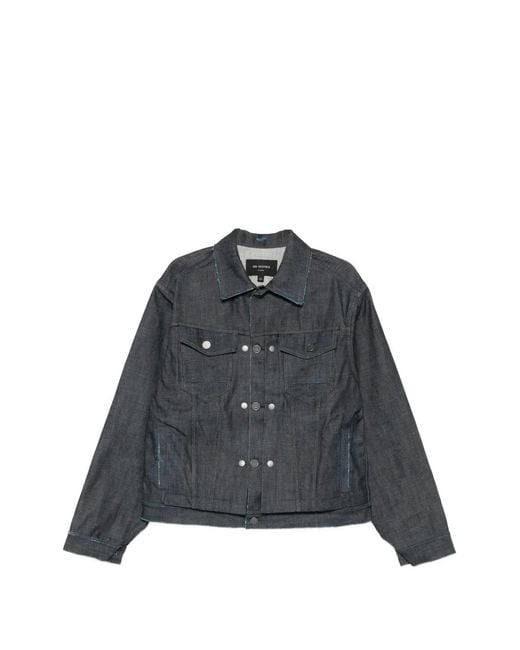 G-Star Black Button Denim Jacket for men