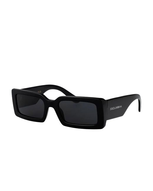 Dolce & Gabbana Black Dg4416 Rectangle-Frame Sunglasses