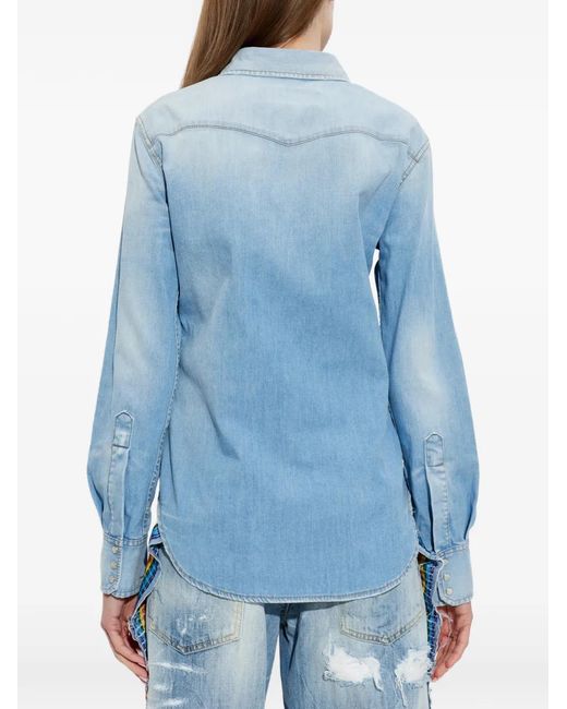 DSquared² Blue Denim Shirts