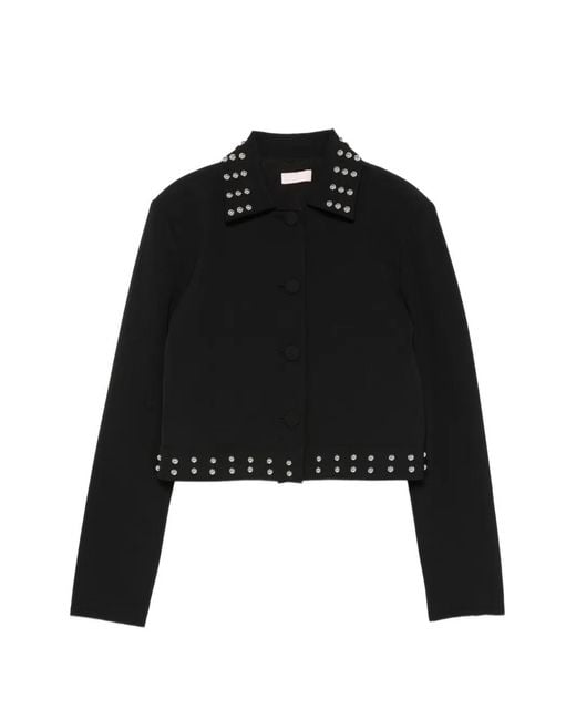 Liu Jo Black Embellished Cropped Jacket