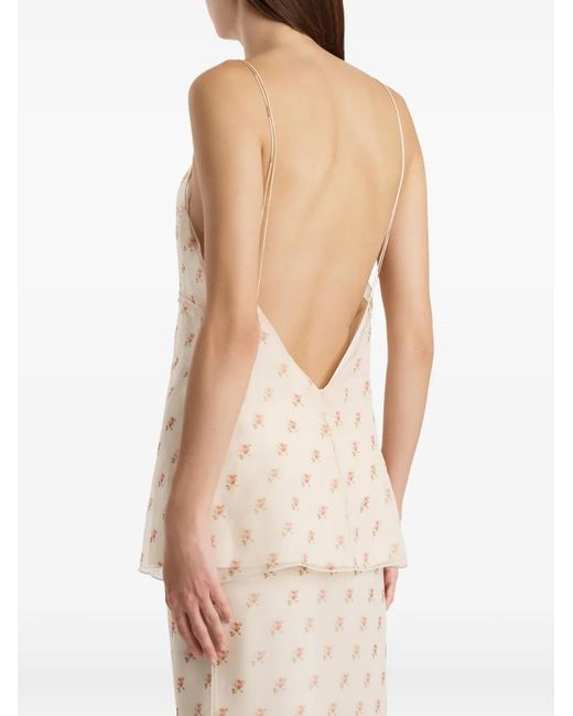 Khaite White Patterned Top